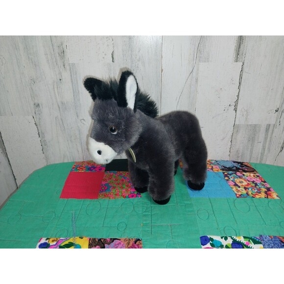 AURORA MIYONI DONKEY 11" PLUSH  QUALITY CUDDLY SOFT TOY FOAL TEDDY - Picture 1 of 8